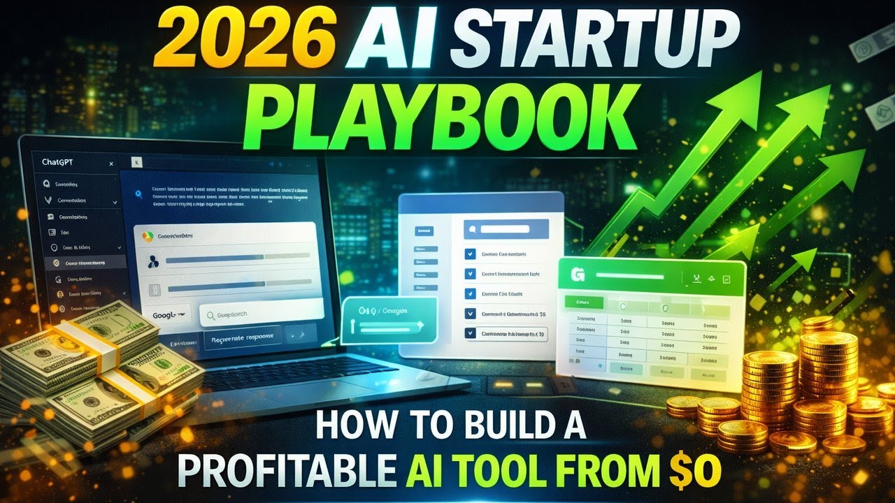 2026 AI Startup Playbook: How to Build a Profitable AI Tool From $0 | THE SAAS ECONOMY