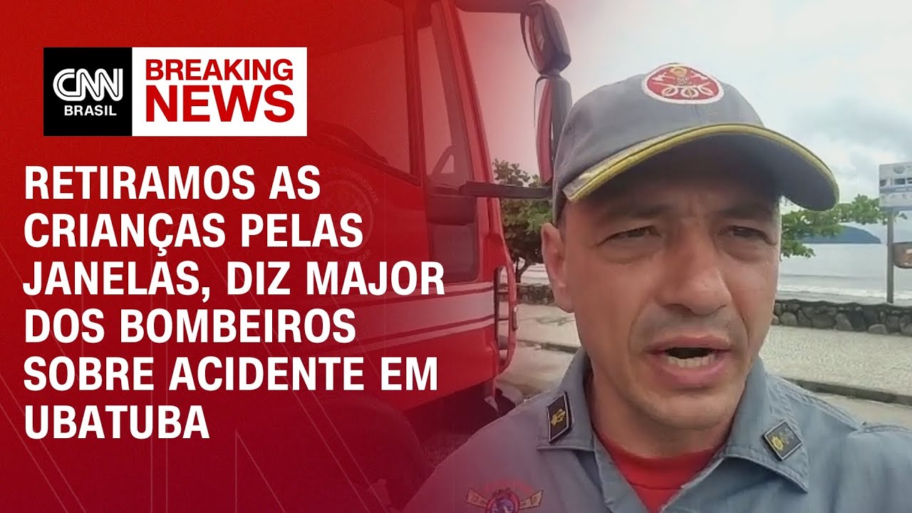 Retiramos as crianças pelas janelas, diz major dos bombeiros sobre acidente em Ubatuba | BASTIDORES