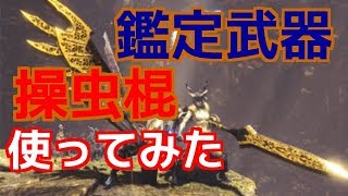【MHW】鑑定武器［操虫棍レア８］が出たので空中戦してきた