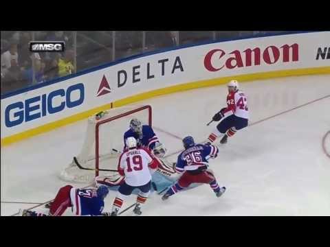 Henrik Lundqvist Glove Save On Scottie Upshall 4/18/13