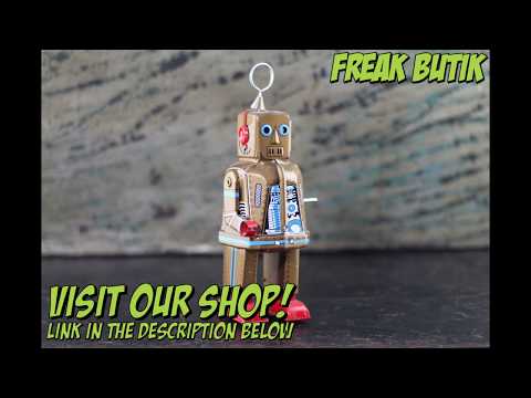 Beautiful sheet metal space robot brown!!! Blechroboter Freakbutik