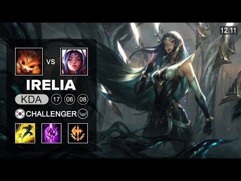 Irelia vs Gnar Top - KR Challenger - Patch 12.11 Season 12