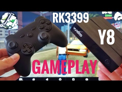 Yundoo Y8 RK3399 Gameplay Test - GTA SA, Real Racing 3, Asphalt 8, Modern Combat, Final Fantasy IV