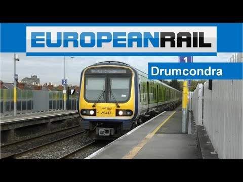 Irish Rail Class 29000 Commuter Train 29013 + 29028 calls at Drumcondra Station