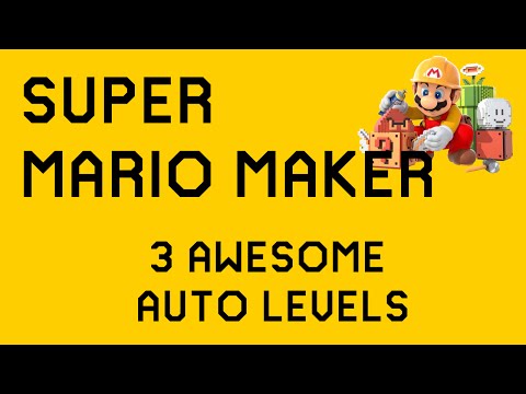 3 Amazing Automatic Mario Maker Levels!!!