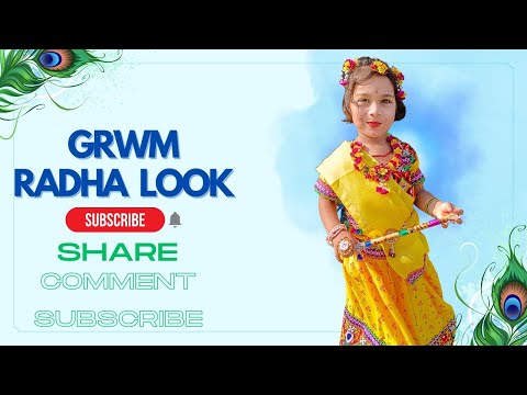Radha Look on 2 year old girl. Get ready with her ❤️❤️❤️