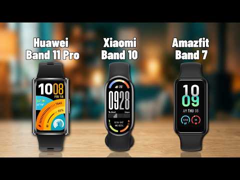 HUAWEI Band 11 Pro vs Xiaomi Smart Band 10 vs Amazfit Band 7 | Display, Battery, Sensors, Price