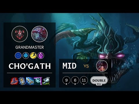 Cho'Gath Mid vs Akali - EUNE Grandmaster Patch 10.6