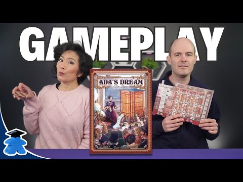 Ada's Dream - Euro stlye dice drafting, building steam powered computer. Board Game Playthrough