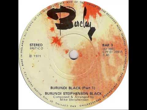 UK New Entry 1971 (201) Burundi Steiphenson Black - Burundi Black (Part 1)