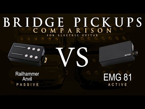Railhammer ANVIL vs EMG 81 - Bridge Guitar Pickup Comparison Tone Demo