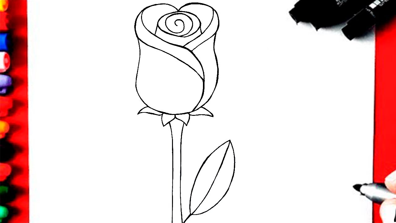 COMO Desenhar uma ROSA | FELIZ DIA DAS MULHERES