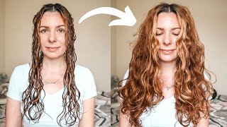 Trepadora Papaya Slip Taming Potion vs Trepadora Ginseng Curling Glaze on Wavy Hair