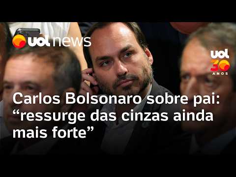 Carlos Bolsonaro diz que pai ressurge das cinzas ‘mais forte ‘ com resultado de Flávio na eleição