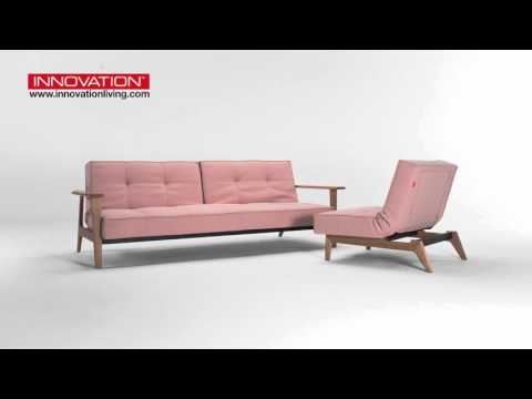 SPLITBACK FREJ Schlafsofa & EIK Sessel von Innovation