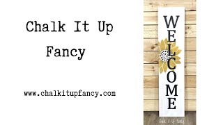 Super Easy Sunflower Welcome Porch Sign
