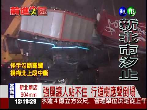 蘇拉發威! 台北.新北刮11級強風