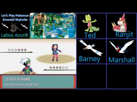 Let's Play Pokemon Emerald Skylocke:  Part 3 - Roxanne's Rocky Gym