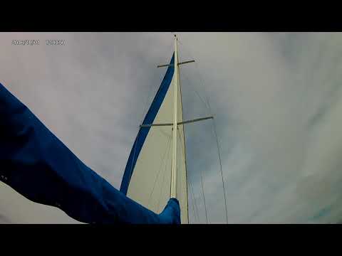 Sailing SF Bay downwind in an Ericson 35