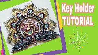 Mural Key Holder || MDF Key Holder || Rustic/Metallic Look Key Holder 