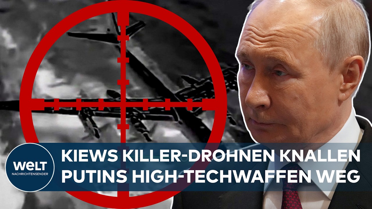 UKRAINE-KRIEG: Spektakulärer Drohnen-Schlag gegen Russen ‒ Putins Militär ist nirgends mehr sicher