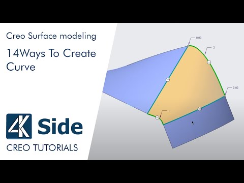 Creo Surface modeling: 14 Ways To Create Curve
