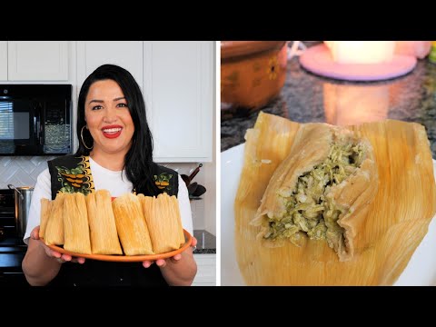 How to make Green Chicken TAMALES- Tamales Verdes de Pollo | Views on the road Tamales