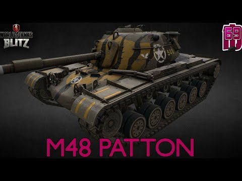 Wot blitz: M48 Patton | 3 battles, 20k+ Damage