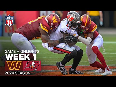Washington Commanders vs. Tampa Bay Buccaneers Game Highlights | NFL 2024 Season