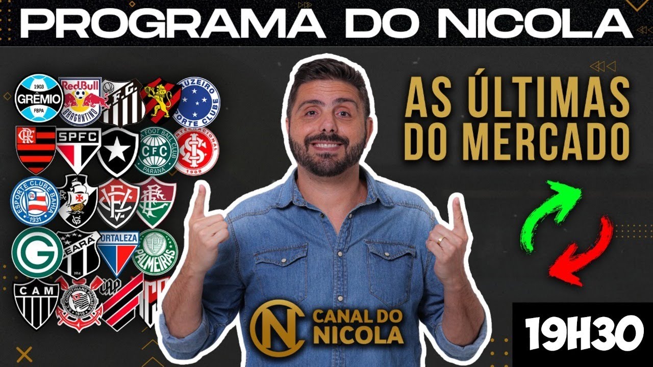 AO VIVO: VERDÃO FORA? NEYMAR, FLA, TIMÃO, ZÊRO, SPFC, GALO, GRENAL, VASCO, BOTA, MERCADO E+