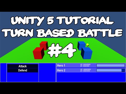 Unity 5 Tutorial: Turn Based Battle System #04 - ProgressBar & Statemaschine