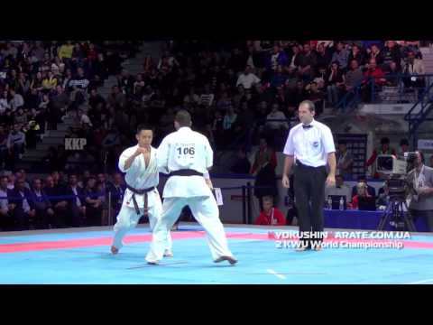 2 KWU WC Final -70 Toshihide Iwasawa (Japan, aka) - Georgi Lotarov (Bulgaria)