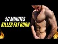 20 Minutes Killer Fat Burning Home Cardio (No Equipment)