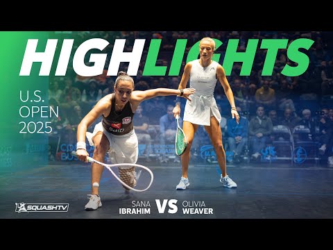 🇪🇬 Ibrahim v Weaver 🇺🇸 | U.S. Open 2025 | QUARTER FINAL HIGHLIGHTS
