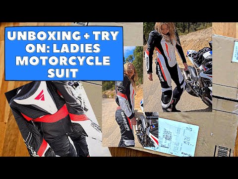 UNBOXING and TRY ON: SHIMA MIURA-RS Suit - Biker Girl in Leathers | Amelia2Wheels