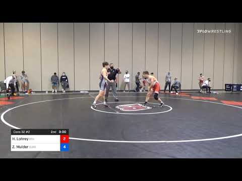 74 Kg Consolation Hayden Lohrey Boilermaker RTC Vs Zane Mulder Burg Training Center