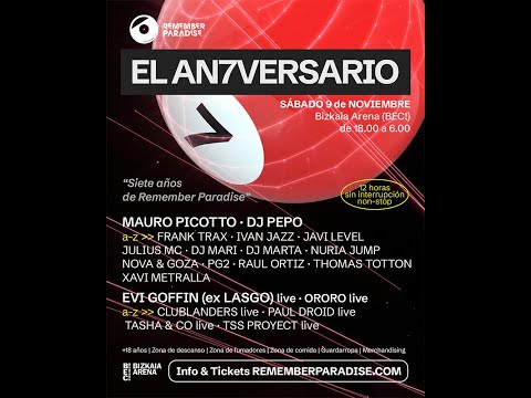 REMEMBER PARADISE Live! 7 Aniversario (08-11-2024) Nuria Jump