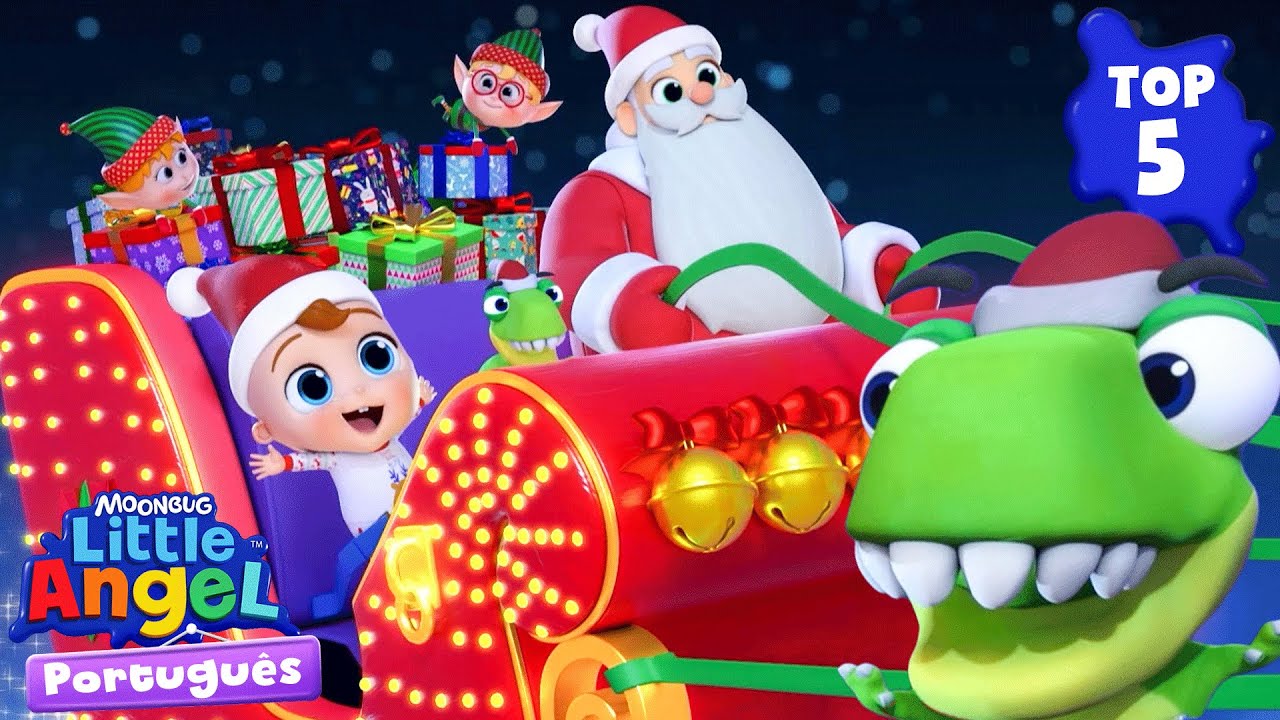 Top 5 episodios de inverno 🎆 Feliz Ano Novo !! 🎆 Little Angel Brasil | Músicas Infantis