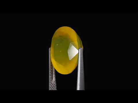 Натуральный желтый Опал овал 13.8x11.6мм 5.70ct видео
