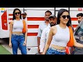Stree Shraddha Kapoor In White Top Denim Jeans Post Ad Shoot