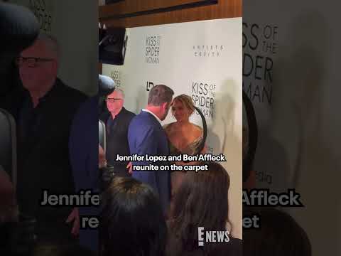 Jennifer Lopez and Ben Affleck reunite on the "Kiss of the Spider Woman" red carpet.