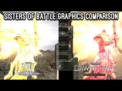 Every Sisters of Battle Unit & Building - Original vs New Dawn of War Graphics Comparison