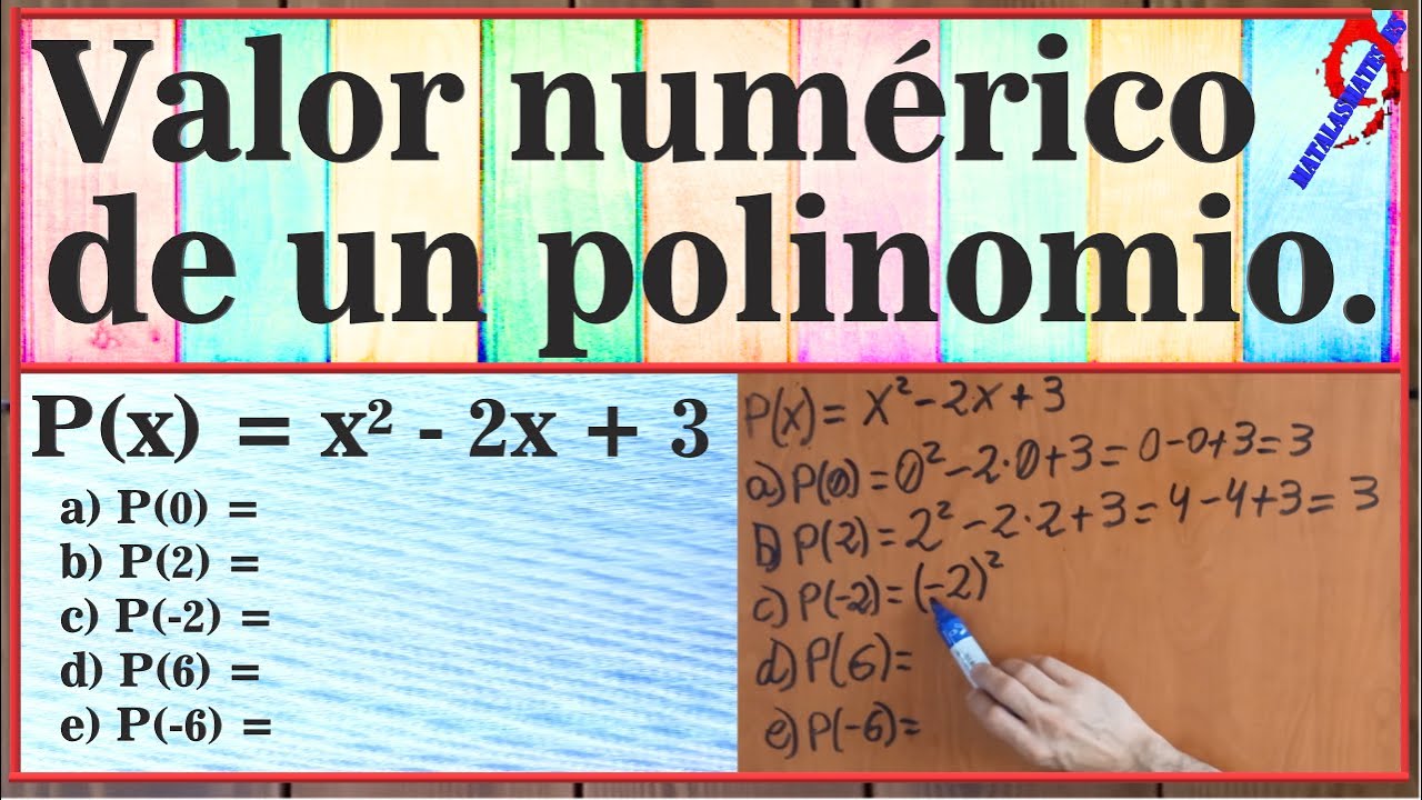 Cómo calcular el valor numérico de un polinomio.