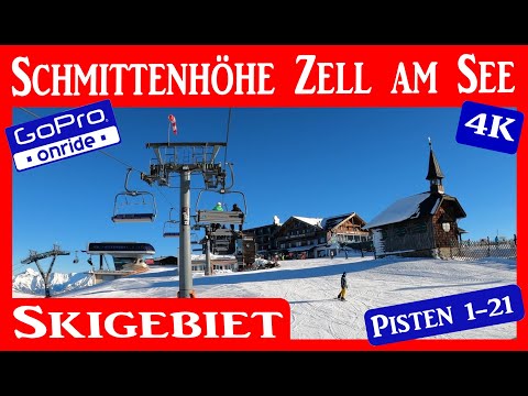 SCHMITTENHÖHE Skigebiet ZELL AM SEE Pisten 1-21 GoPro ONRIDE