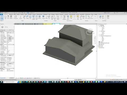 Revit study -29 ( hip roof-making process in Revit)