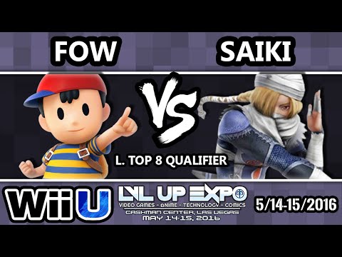 LVL Up Expo - Fow (Ness) Vs. Saiki (Sheik) SSB4 L. Top 8 Qualifier - Smash Wii U - Smash 4