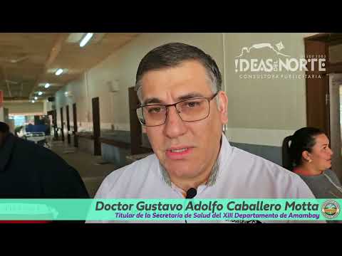 Secretario de Salud de la Gobernación de Amambay Dr. Gustavo Caballero sobre obras Hospital Regional