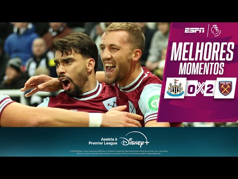 Gols e lances de Newcastle United x West Ham