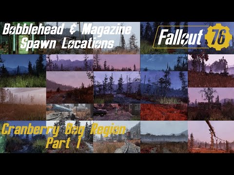 Fallout 76 Bobblehead & Magazine Spawn Locations - Cranberry Bog Region - Part 1