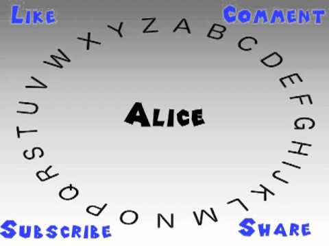 How to Say or Pronounce Alice